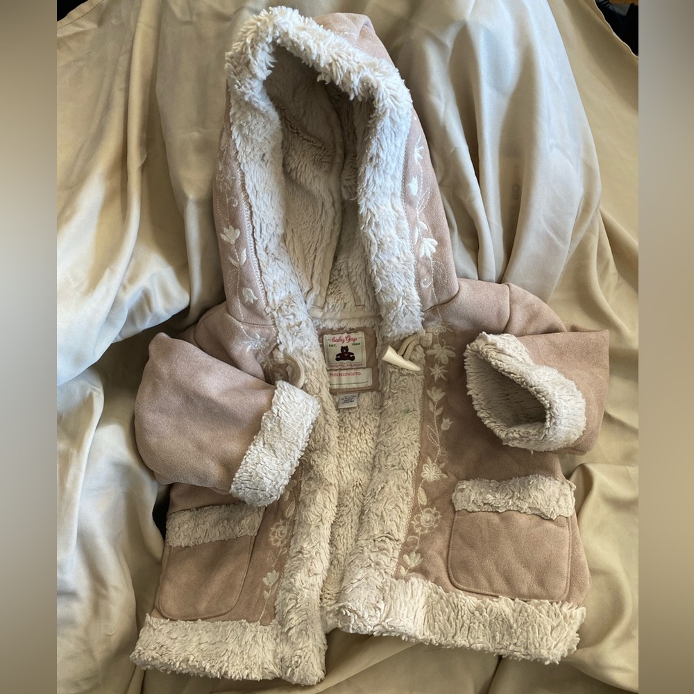 GAP Tan Kids Puffer Jacket with Hood